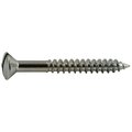 Midwest Fastener Wood Screw, #6, 1-1/4 in, Chrome Steel Oval Head Slotted Drive, 45 PK 62198